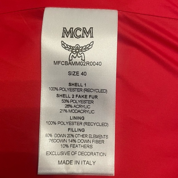 MCM puffer jacket with faux fur - Picture 8 of 9